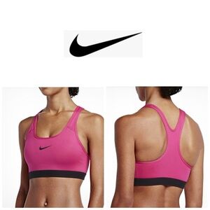 Nike Women's Vibrant Pink Sports Bra M